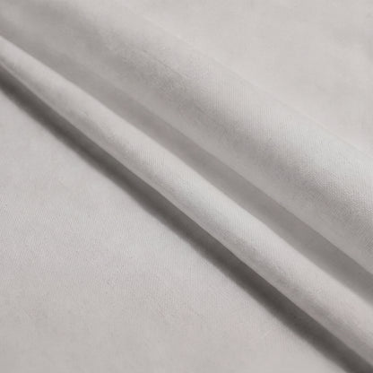 Lane Linen Organic Cotton Sheet Set in Glacier Grey - fabric close up