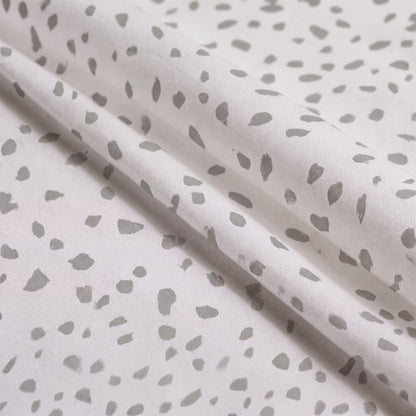 Lane Linen Organic Cotton Sheet Set in Haze Grey - fabric close up