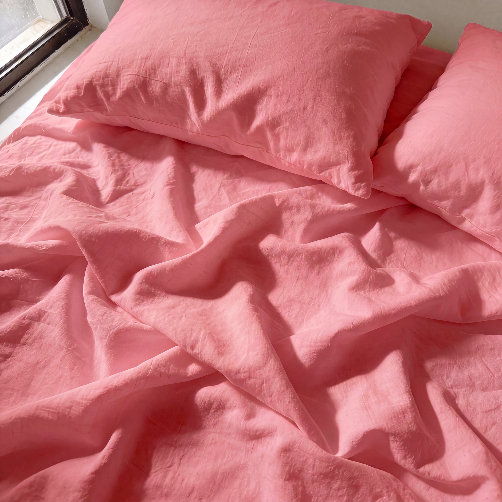 Organic Cotton Sheet Set - Mineral Red