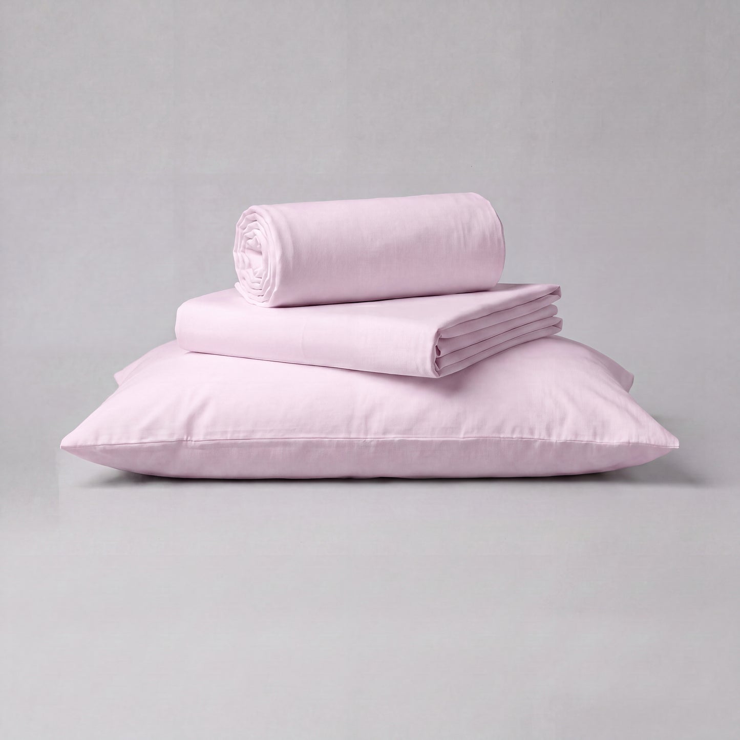 Lane Linen Organic Cotton Sheet Set in Orchid Petal - 3 piece set (flat sheet, fitted sheet, 1 pillowcase)