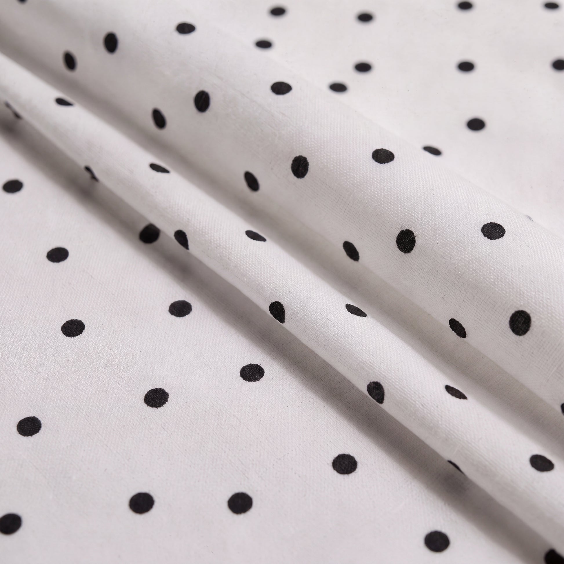 Organic Cotton Sheet Set - Polka Dot Black