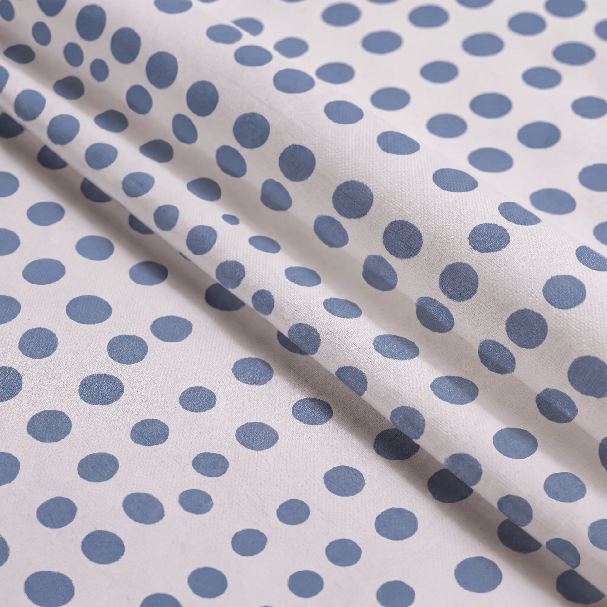 Organic Cotton Sheet Set - Polka Dot Blue