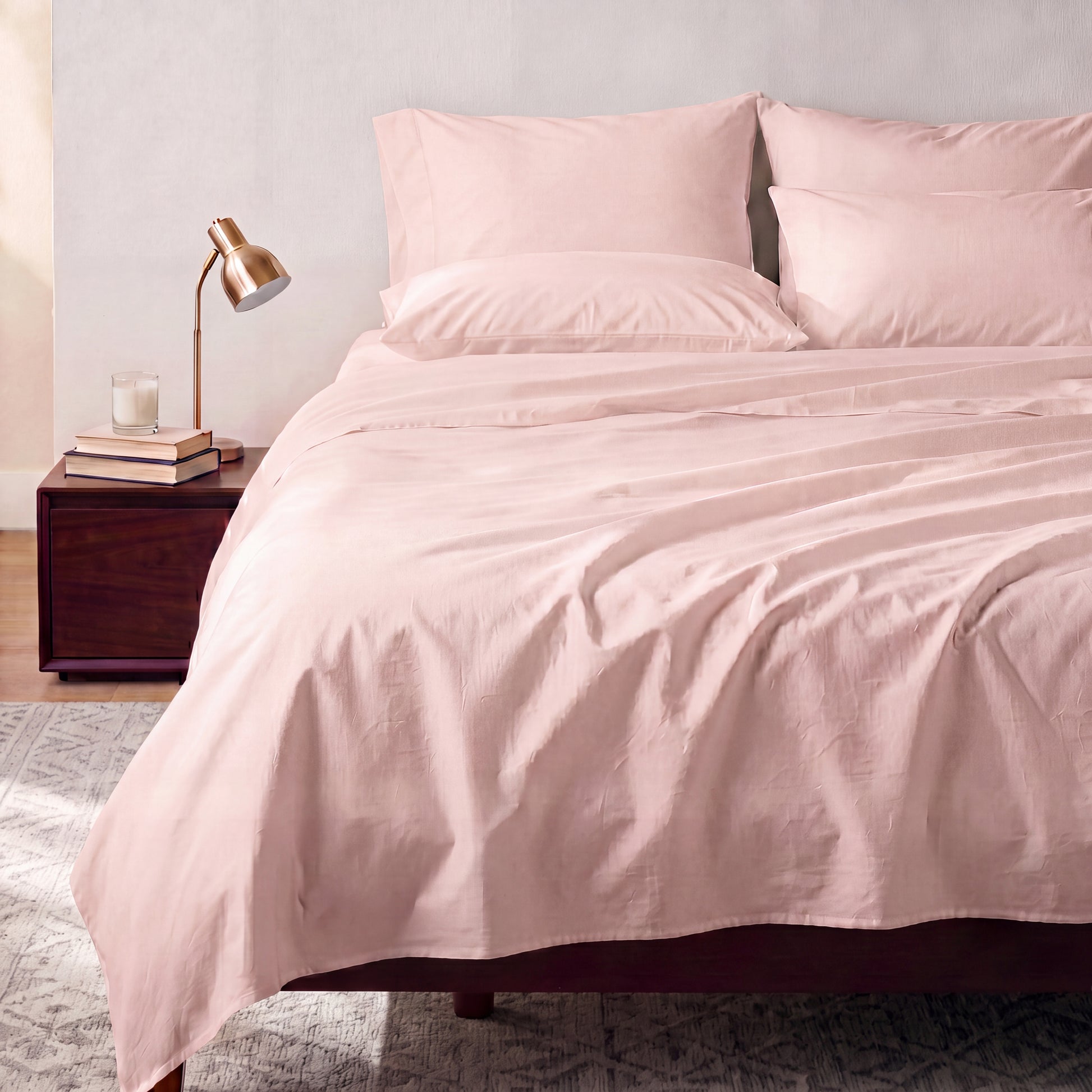 Organic Cotton Sheet Set - Sepia Rose