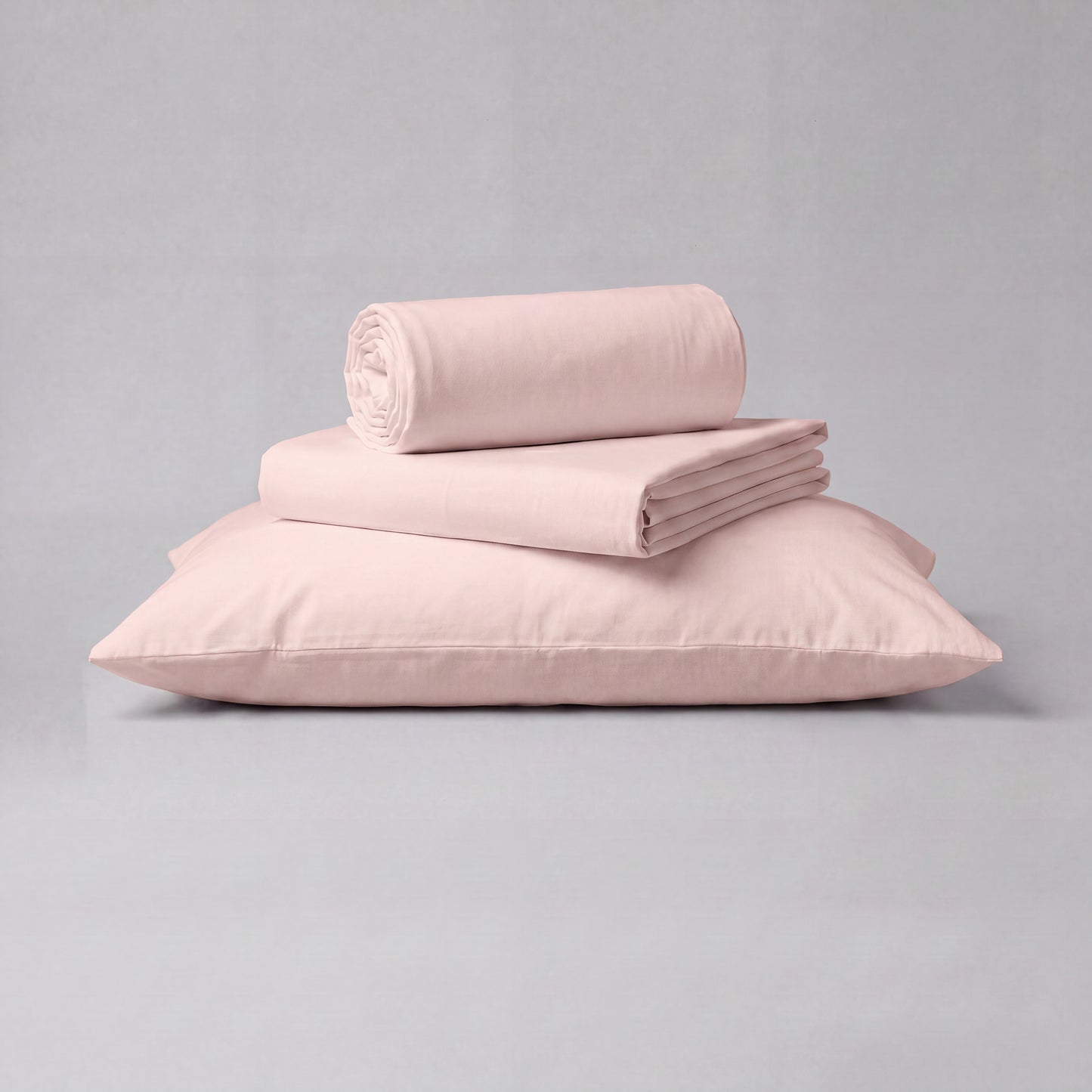 Lane Linen Organic Cotton Sheet Set in Sepia Rose - 3 piece set (flat sheet, fitted sheet, 1 pillowcase)