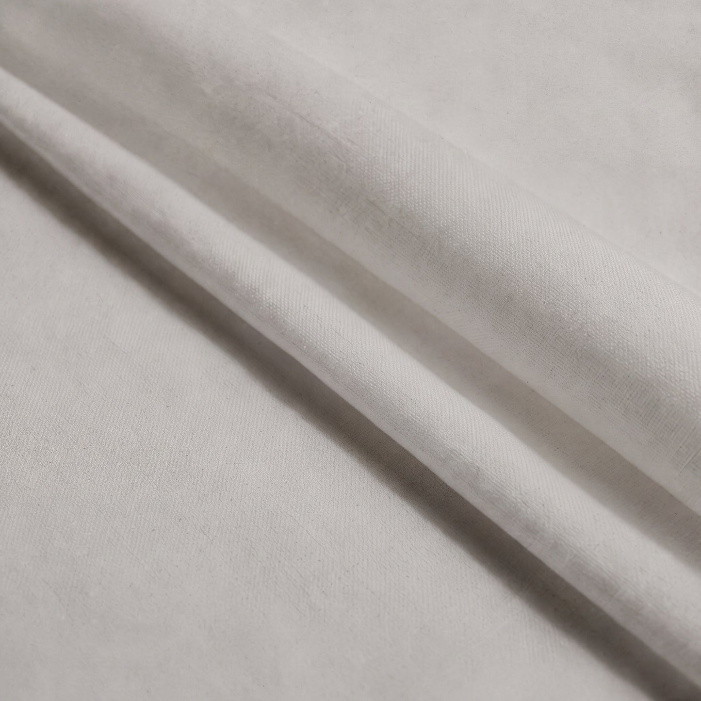 Lane Linen Organic Cotton Sheet Set in Silver - fabric close up