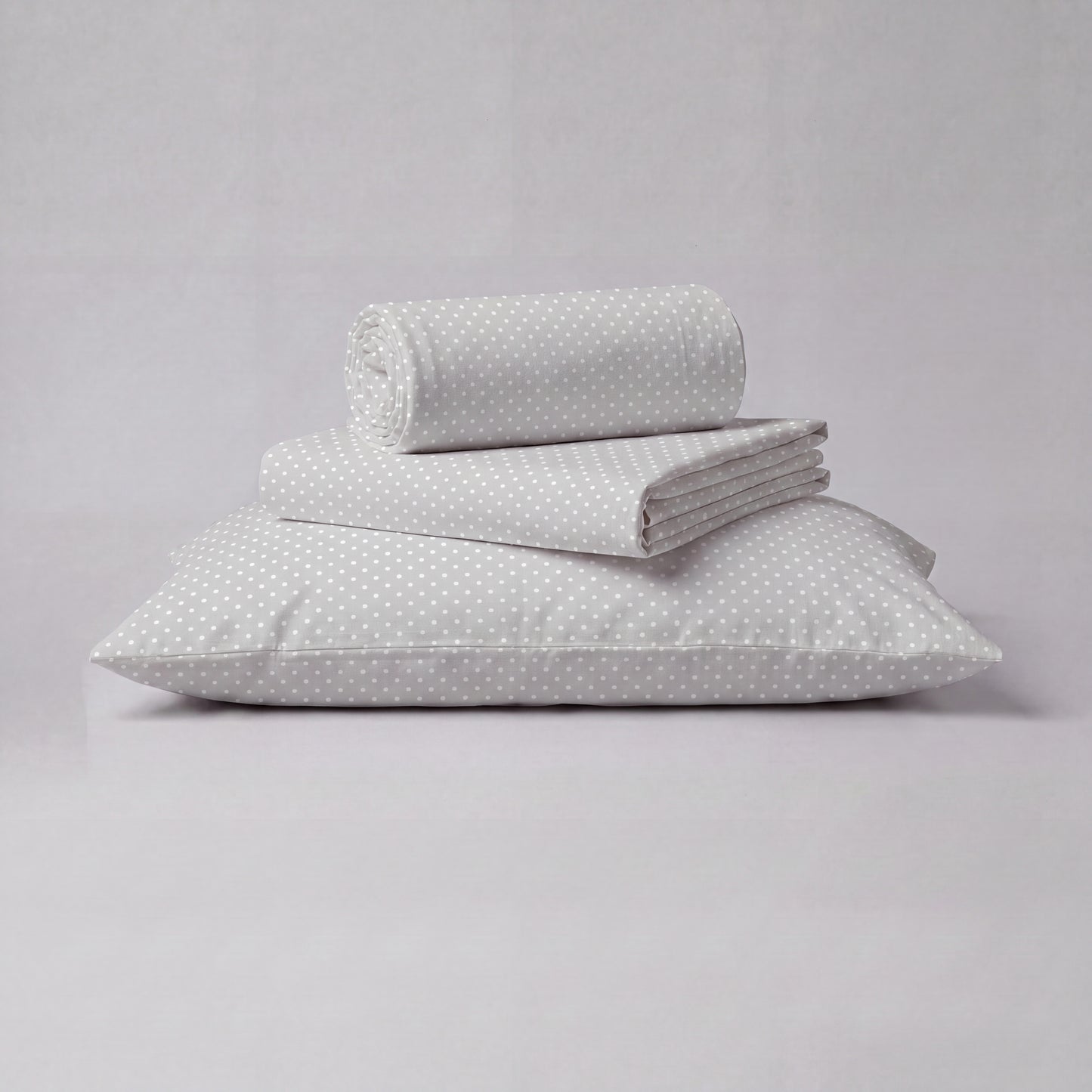 Lane Linen Organic Cotton Sheet Set in Snowdrop - 3 piece set (flat sheet, fitted sheet, 1 pillowcase)