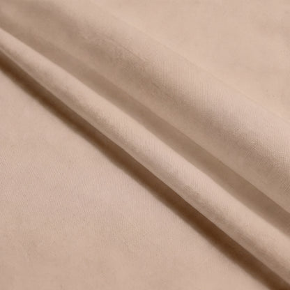 Lane Linen Organic Cotton Sheet Set in Taupe - fabric close up