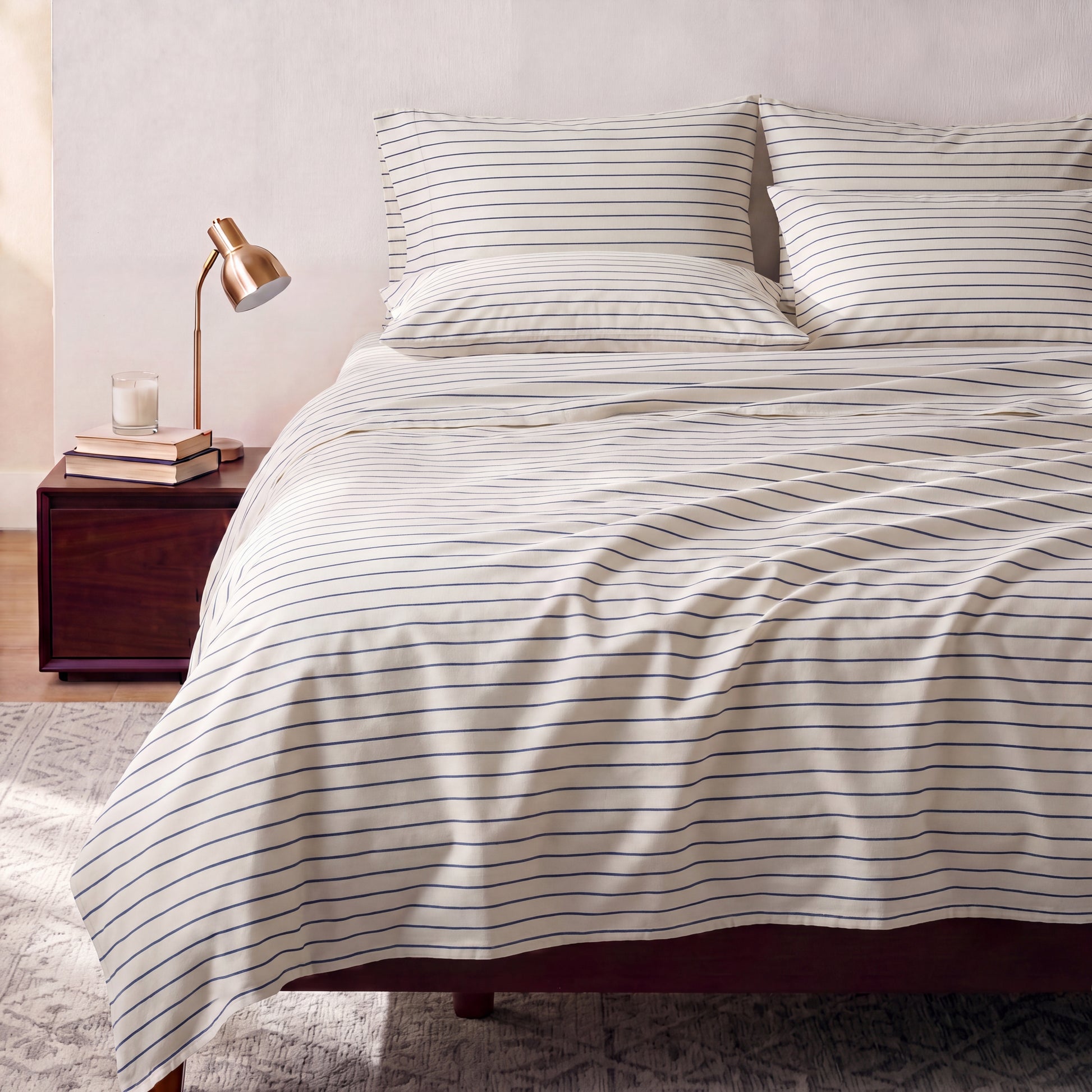 Organic Cotton Sheet Set - Ticking Stripe