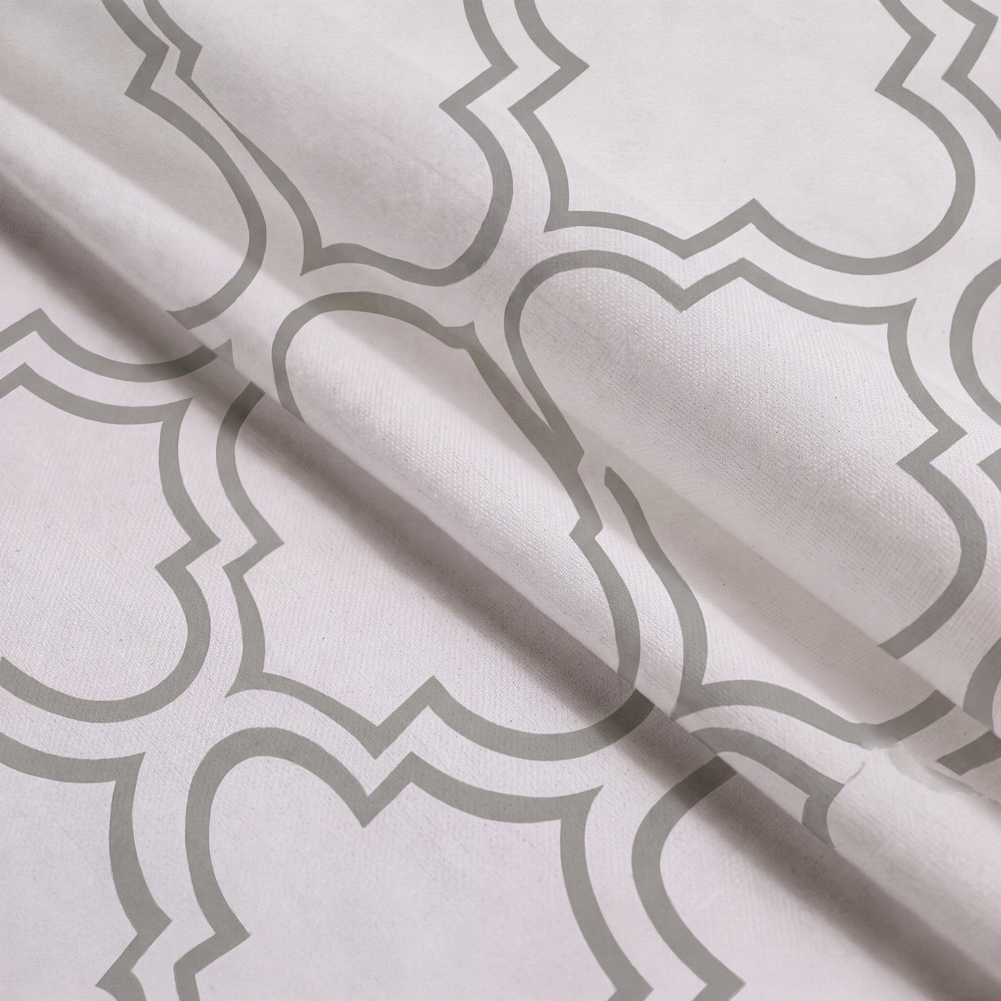 Organic Cotton Sheet Set - Trellis Silver