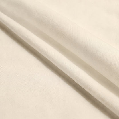 Lane Linen Organic Cotton Sheet Set in Vanilla - fabric close up