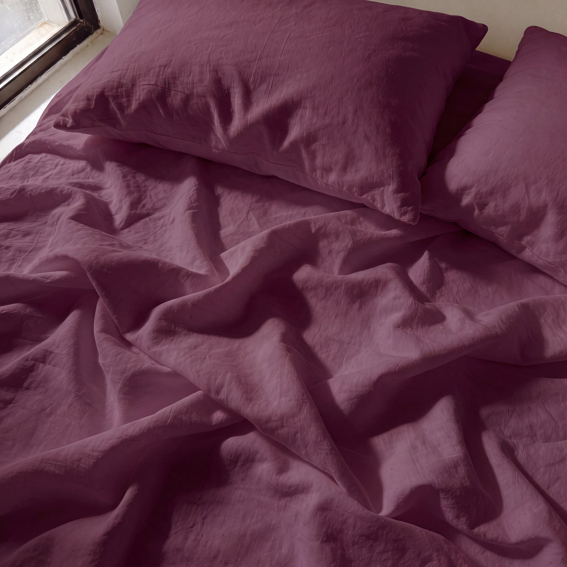 Organic Cotton Sheet Set - Windsor Wine