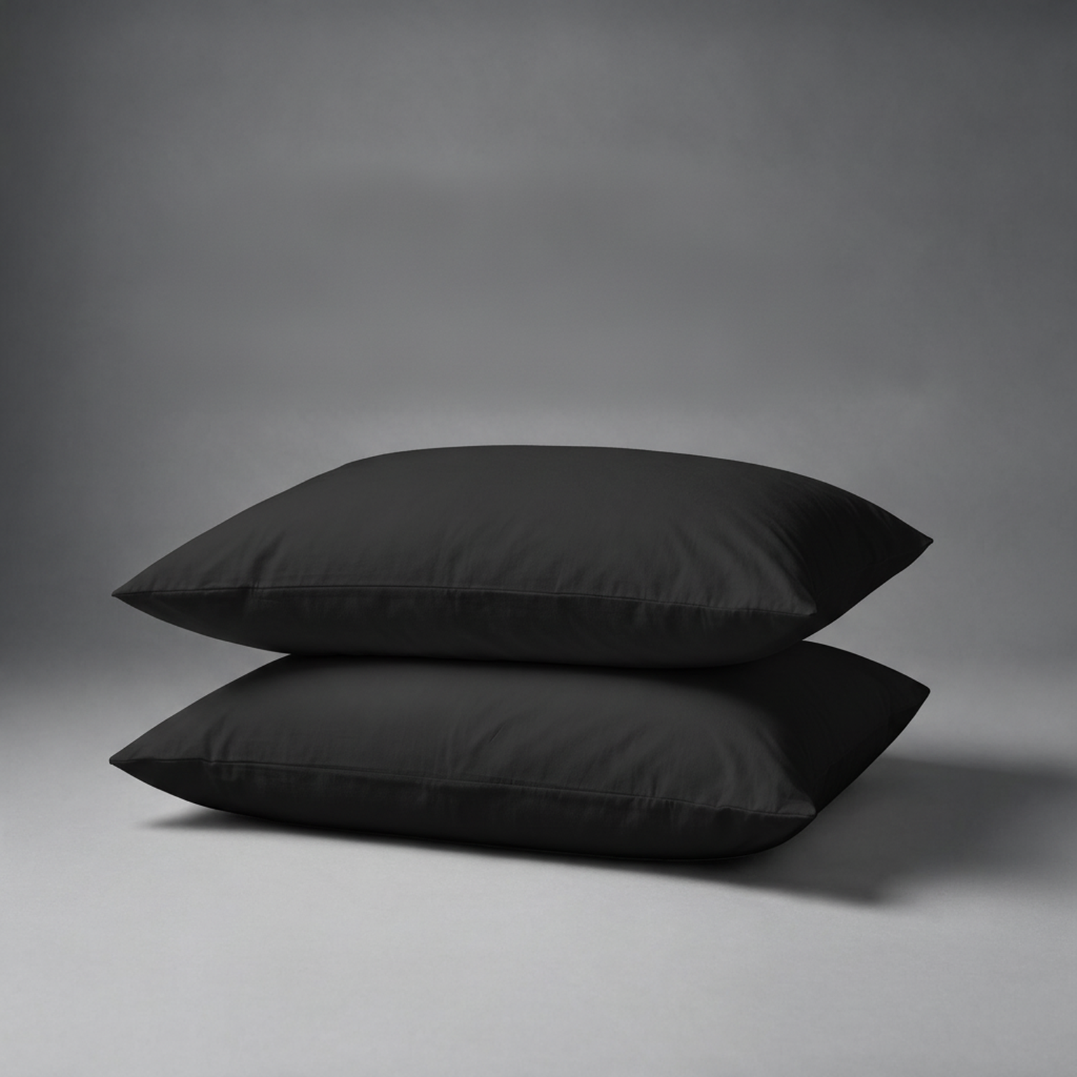 Organic Cotton Pillowcases - Black