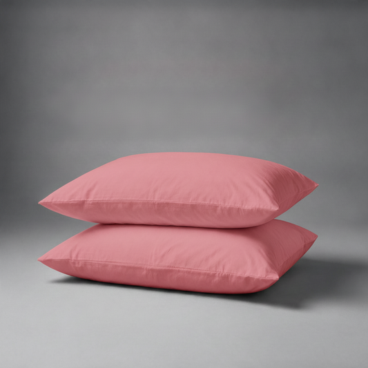 Organic Cotton Pillowcases - Mineral Red