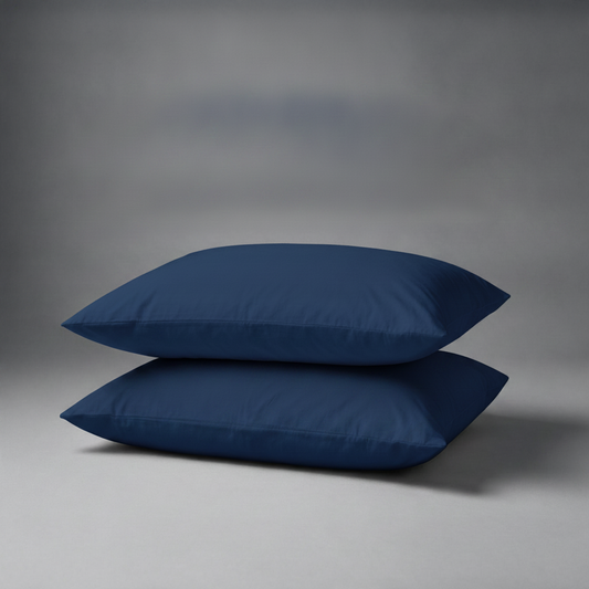 Organic Cotton Pillowcases - Navy