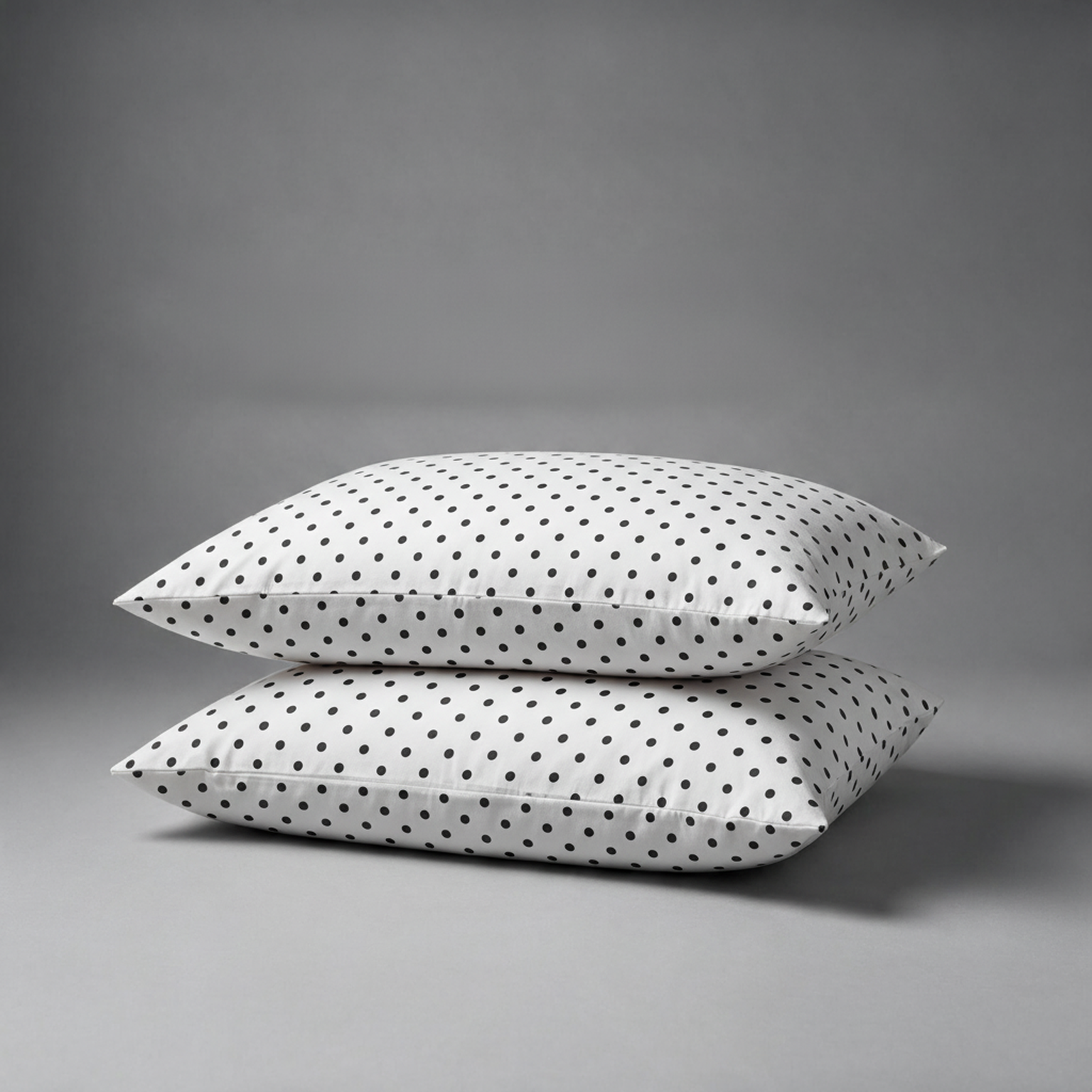 Organic Cotton Pillowcases - Polka Dot-Black