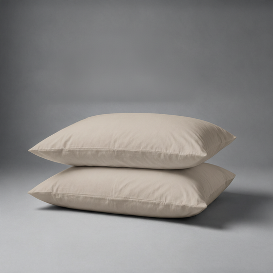 Organic Cotton Pillowcases - Silver