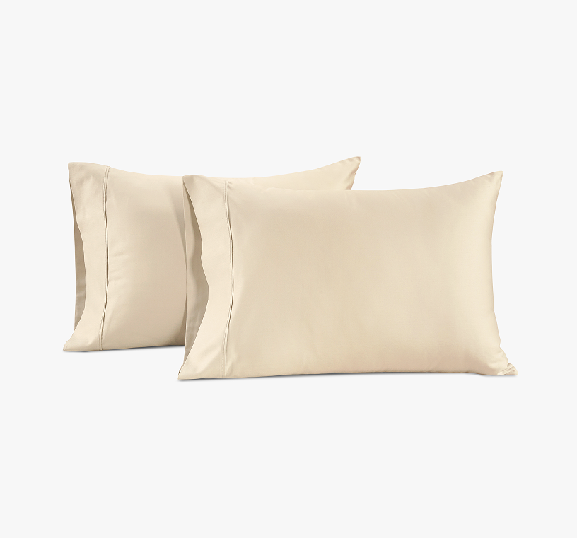 450 Thread Count Sateen Pillowcases - Ivory