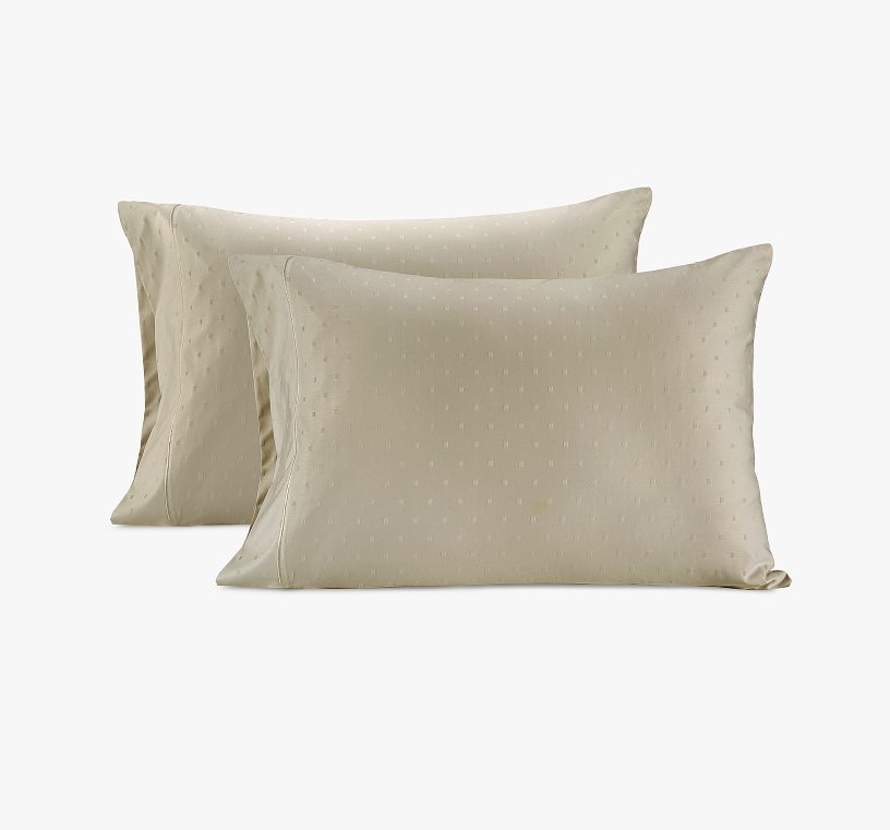 1000 Thread Count Pillowcases-Swiss Dot-linen