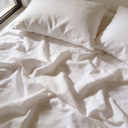 Organic Cotton Sheet Set - White